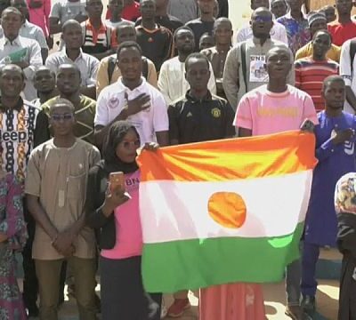 Niger students rally in support of coup leader