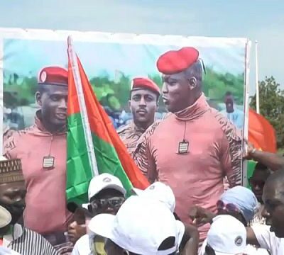 Burkina Faso: Partisans demonstrate in support to junta one year post coup