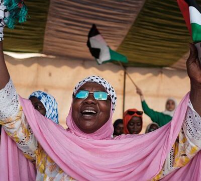Senegal: people demonstrated in support of Palestinians