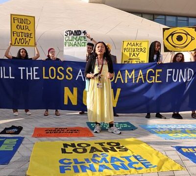 COP28: Protestors call for additional financing for loss and damage fund