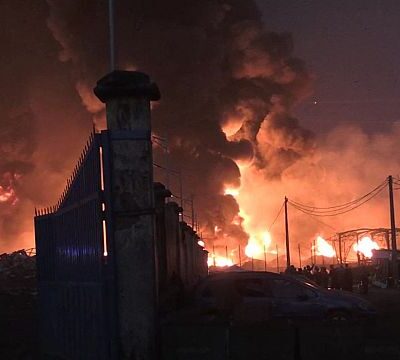 Guinean authorities say depot fire after blast now ‘contained’