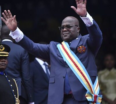Congo’s President Felix Tshisekedi is sworn into office following disputed reelection