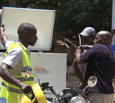 A Kenyan start-up turns plastic waste into solar-powered freezers