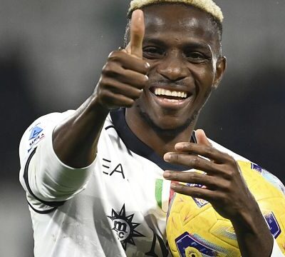 Football: Osimhen scores his 2nd hat-trick for Naples