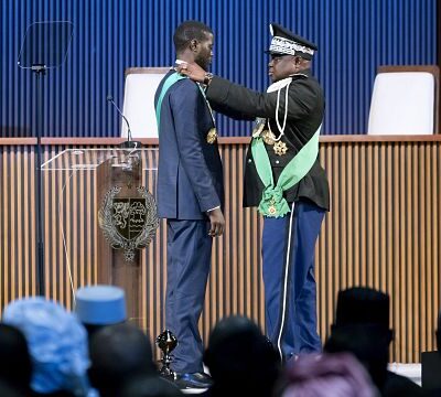 Senegal swears in former opposition figure Bassirou Diomaye Faye