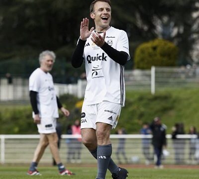 Eto’o, Adebayor and French President Macron score in charity football match