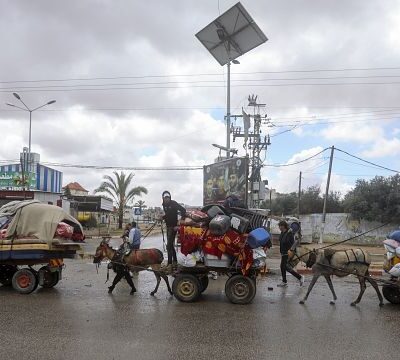Panic in Rafah as Israel drops warning of imminent offensive in leaflets across town