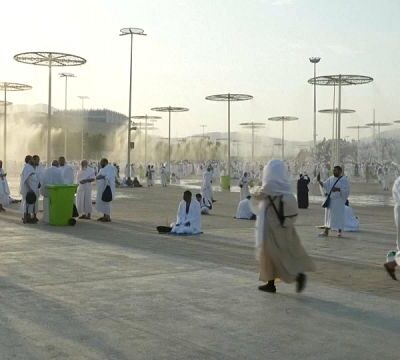 Cooling systems bring some relief amid soaring temperatures at Hajj