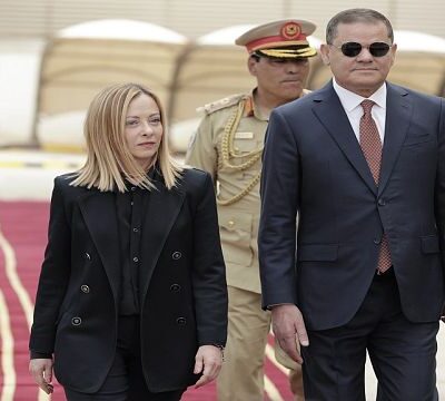 Meloni visits Libya for migration talks with Dbeibah