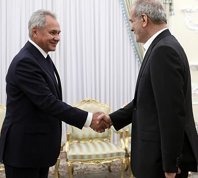 Russia’s Shoigu meets with Iran’s new president Masoud Pezeshkian in Tehran