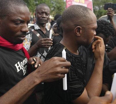 Protesters take to the streets of Lagos to honour those killed in recent unrest