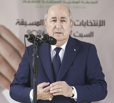 Abdelmajid Tebboune sworn in for a second term as Algeria’s president, after court confirmed victory