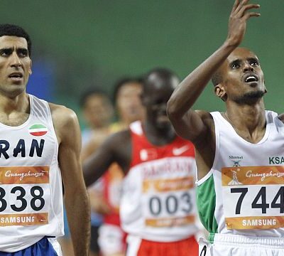 Top Saudi middle-distance runner Mohammed Shaween training in Rabat