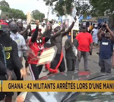 Ghana police arrest dozens of protesters denouncing the government’s handling of the economy