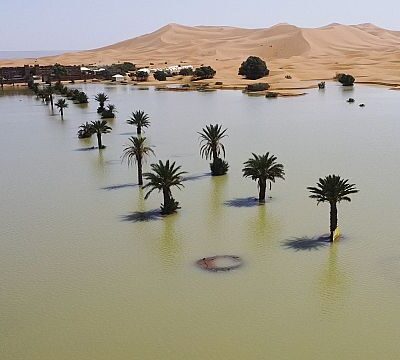 Morocco: Rare floods in the desert regions
