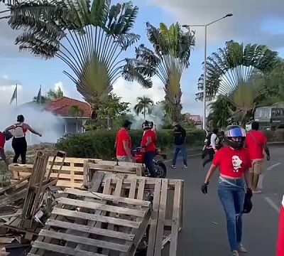 In French Caribbean territory of Martinique, unrest persists despite curfew