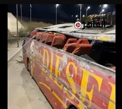 Bus with university students on board crashes in northeastern Egypt, killing 12