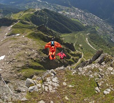 Austrian pilot breaks world’s longest wingsuit flight records