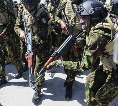 Kenyan police patrol streets of Haitian capital