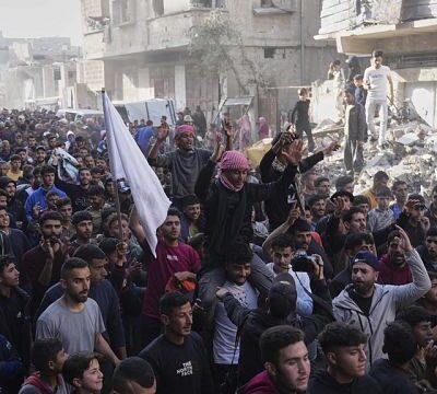 Hundreds of Palestinians take part in anti-Hamas protests in Gaza