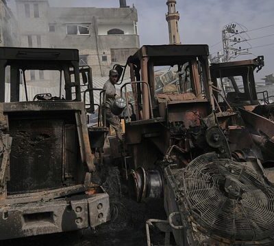 Heavy equipment needed to clear rubble destroyed in Israeli strike on Jabaliya