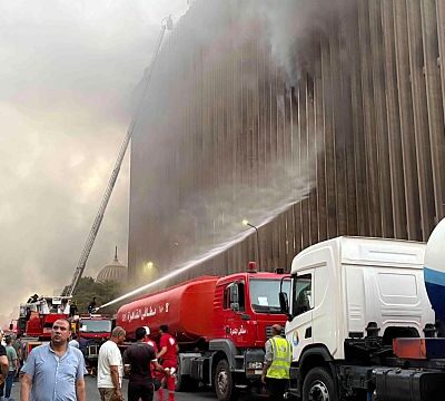 Four feared dead and several injured in Cairo Telecom company blaze