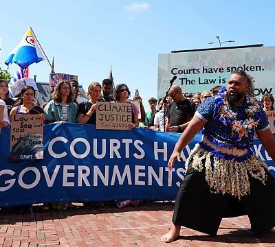 ‘States must ACT NOW’: Climate activists protest outside ICJ
