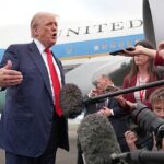 Trump warns Europe against immigration as he arrives in Scotland
