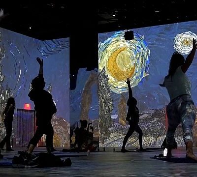 Yoga meets Van Gogh in immersive Las Vegas sessions
