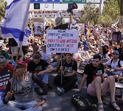 Dozens of Israelis arrested in protest to demand end to Gaza war and release of hostages