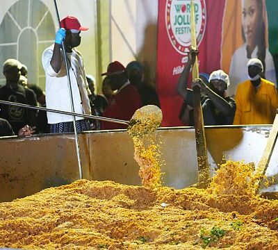 Nigerian chef Hilda Baci cooks world’s largest pot of jollof rice