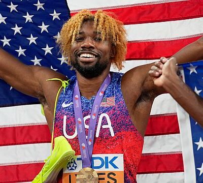 Lyles defends 200m title as drama unfolds across track and field events