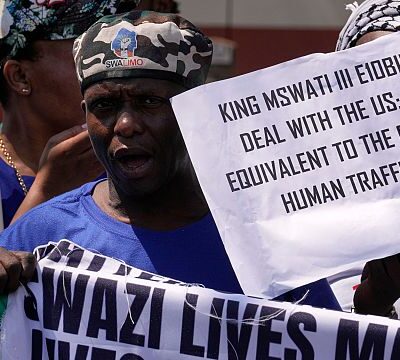Eswatini protesters rally at US Embassy over deportation deal