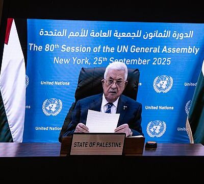 Palestinian president denounces October 7th attack, at UN General Assembly