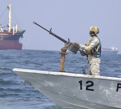 Suspected pirates board merchant vessel off coast of Somalia