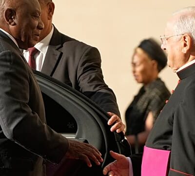 Pope Leo XIV hosts South African President Cyril Ramaphosa at Vatican