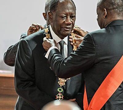 Ivory Coast’s incumbent leader Ouattara is sworn in for a fourth term