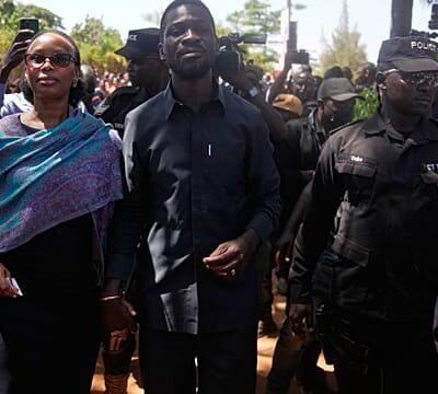 Wife of Ugandan opposition leader Bobi Wine in hospital after soldiers raid her house