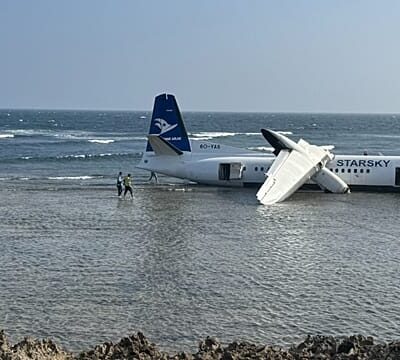 No injuries as Somali passenger plane veers off runway after crash-landing