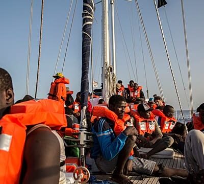 More than 50 African migrants rescued from boat in central Mediterranean