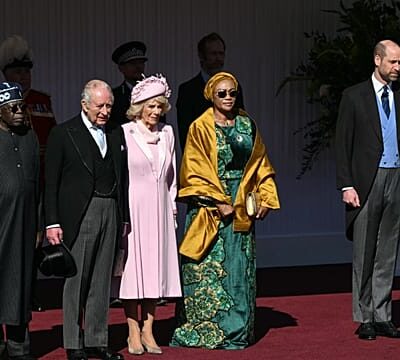 Prince and Princess of Wales meet Nigerian President at Windsor