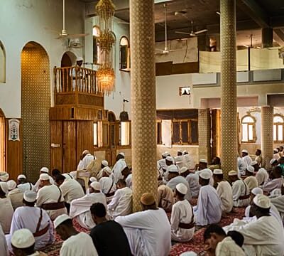 War-damaged mosque offered shelter during fighting in the Sudanese capital