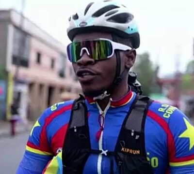 Congolese cyclist begins 14,000km peace ride through 17 countries