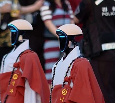 South Korea: Thousands watch robot monks march through Seoul’s historic streets