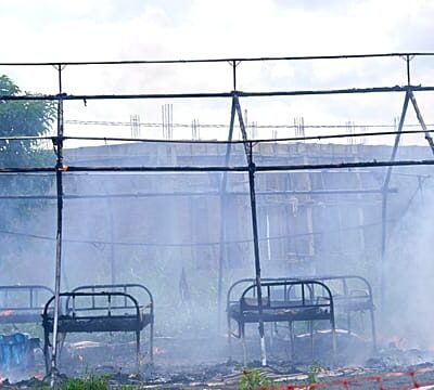 DRC Ebola hospital set on fire as protesters demand access to bodies of dead relatives