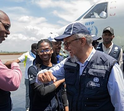 WHO chief visits town at the epicentre of Ebola outbreak in DR Congo