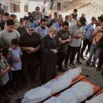 Gaza: Families mourn victims after overnight Israeli strikes that killed at least nine