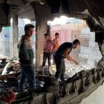 Gaza city residents survey destruction after overnight Israeli airstrike